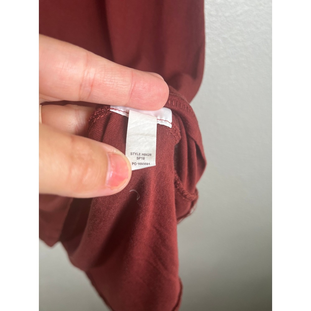 J.Crew Drapey Tank Top Scoop Neck Sleeveless Lyocell Red Medium - Picture 7 of 8